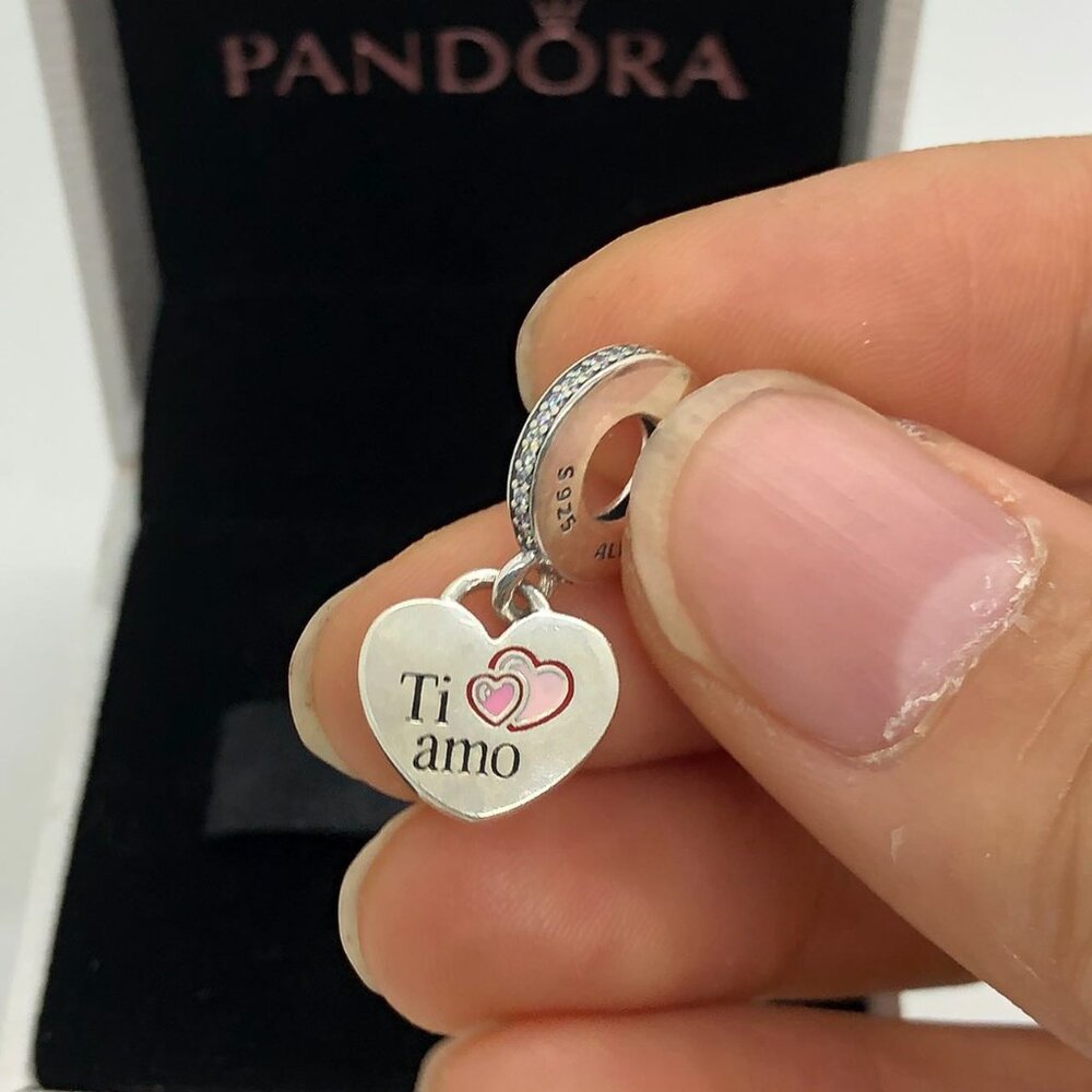 ✨🔥Pandora Ti amo Charm I Love you Dangle Charm